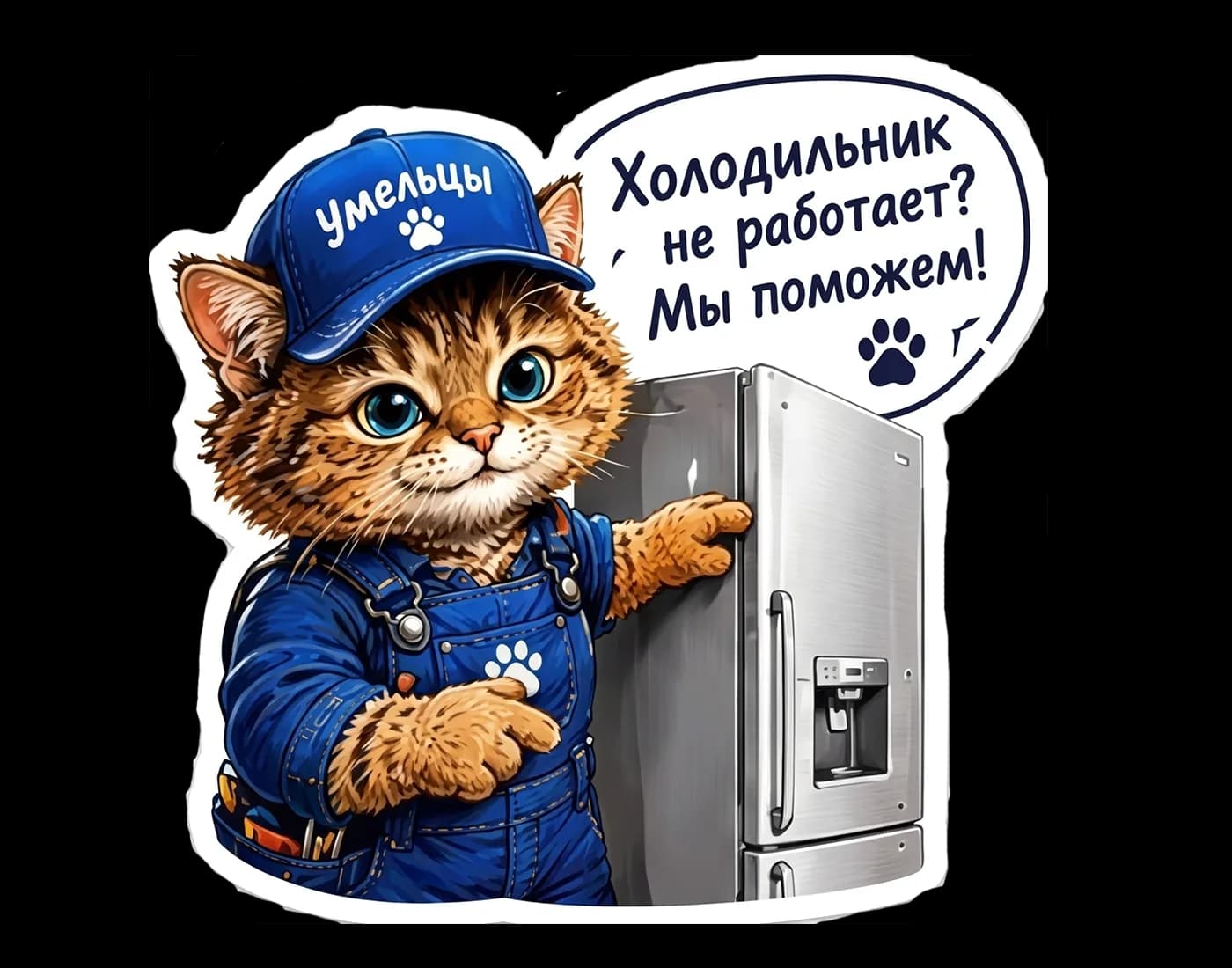 Мастер сервисного центра «Умельцы» диагностирует холодильник мультиметром
